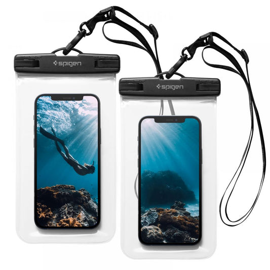 Futrola Univerzalna Waterproof za Telefon max. 3.5inch - 7inch, Spigen, A601, Set 2 komada, Transparentna AMP03098