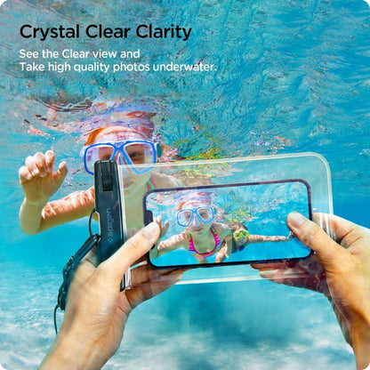 Futrola Univerzalna Waterproof za Telefon max. 3.5inch - 7inch, Spigen, A601, Set 2 komada, Transparentna AMP03098