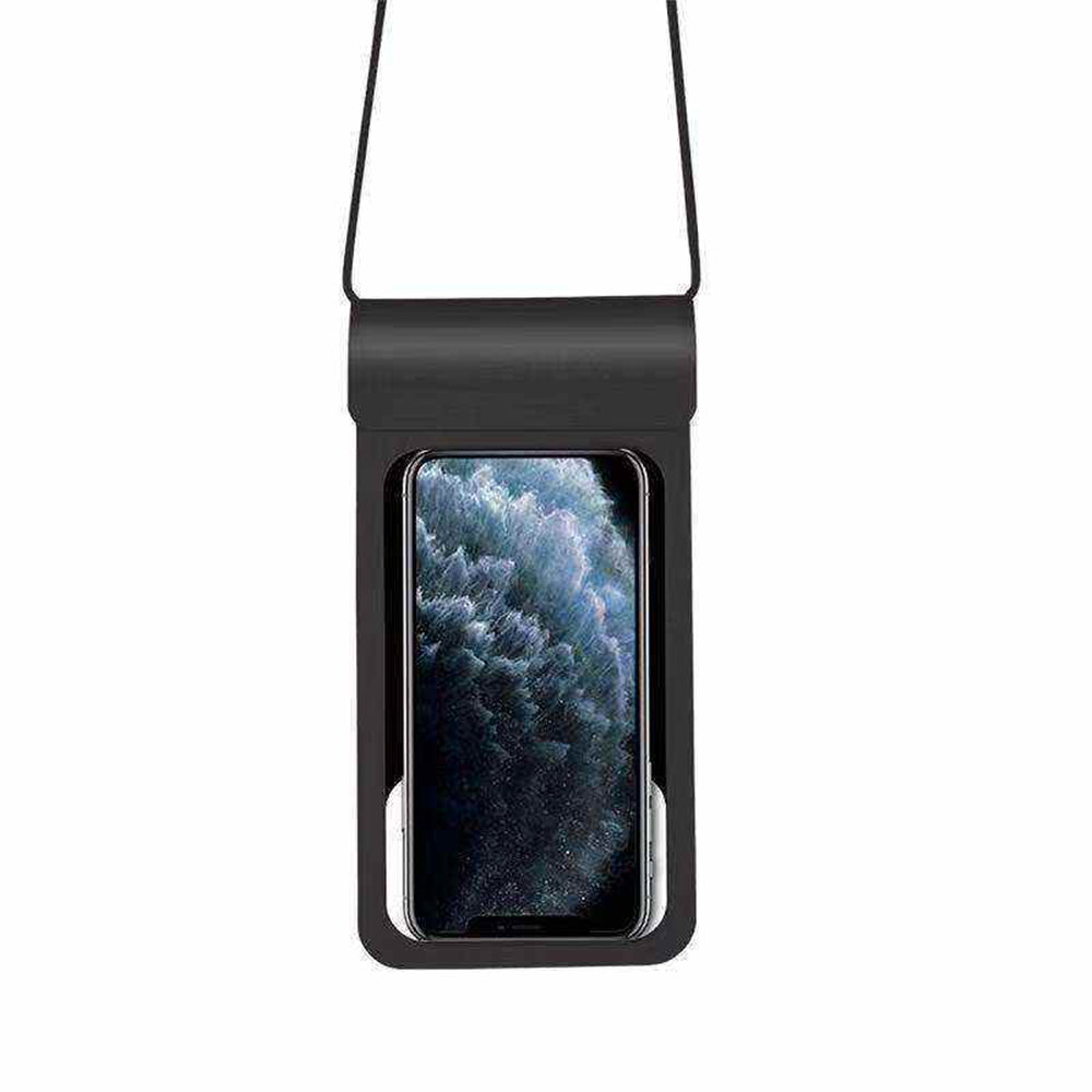 Univerzalna vodootporna futrola za telefon max. 6.8 inča, Techsuit, TWC1, Crna