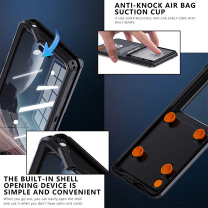 Univerzalna vodootporna futrola za telefon max. 6.9 inča, ShellBox, AirBox, Plava