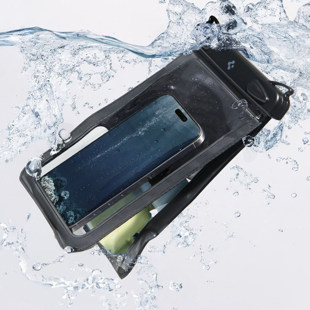 Futrola Univerzalna Waterproof za Telefon max. 6.9inch, Spigen, A603, Crna ACS09745