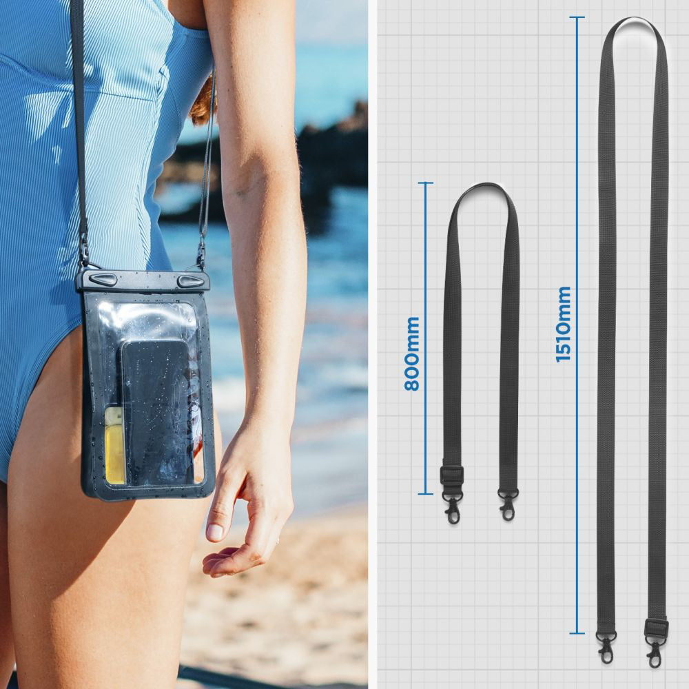 Futrola Univerzalna Waterproof za Telefon max. 6.9inch, Spigen, A603, Crna ACS09745