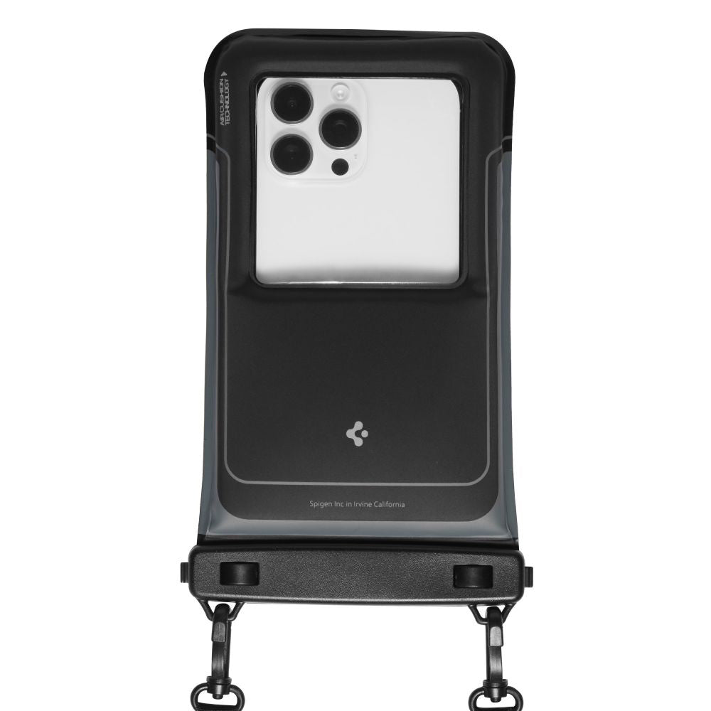 Univerzalna Vodootporna Futrola za Telefon max. 6.9inch, Spigen, A611P, Set 2 komada, Mat Crna ACS09348