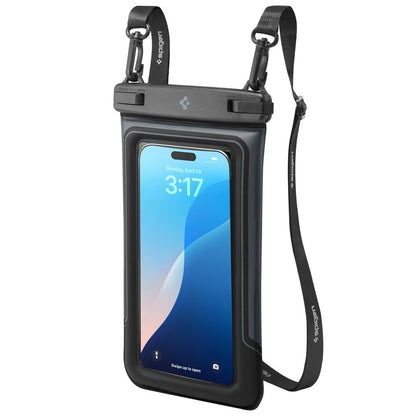 Univerzalna Vodootporna Futrola za Telefon max. 6.9inch, Spigen, A611P, Set 2 komada, Mat Crna ACS09348
