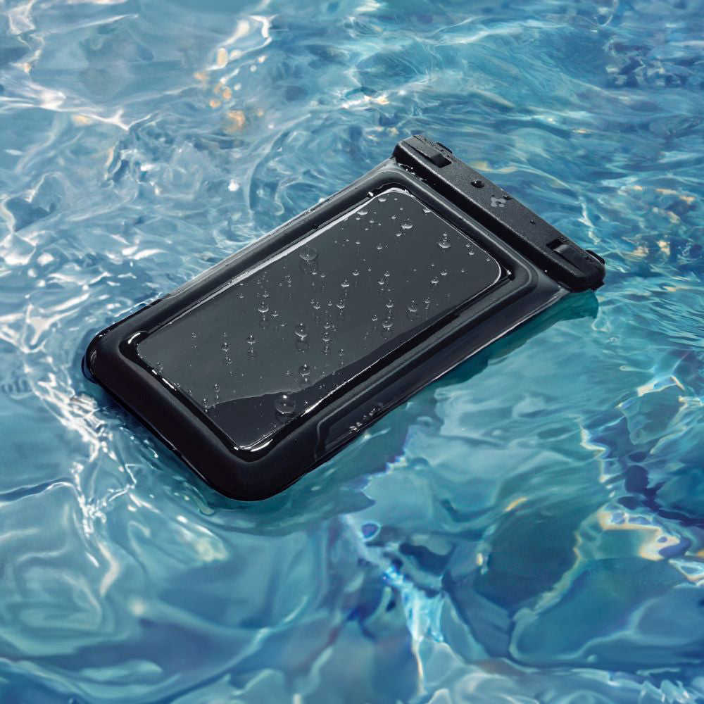 Univerzalna Vodootporna Futrola za Telefon max. 6.9inch, Spigen, A611P, Set 2 komada, Mat Crna ACS09348