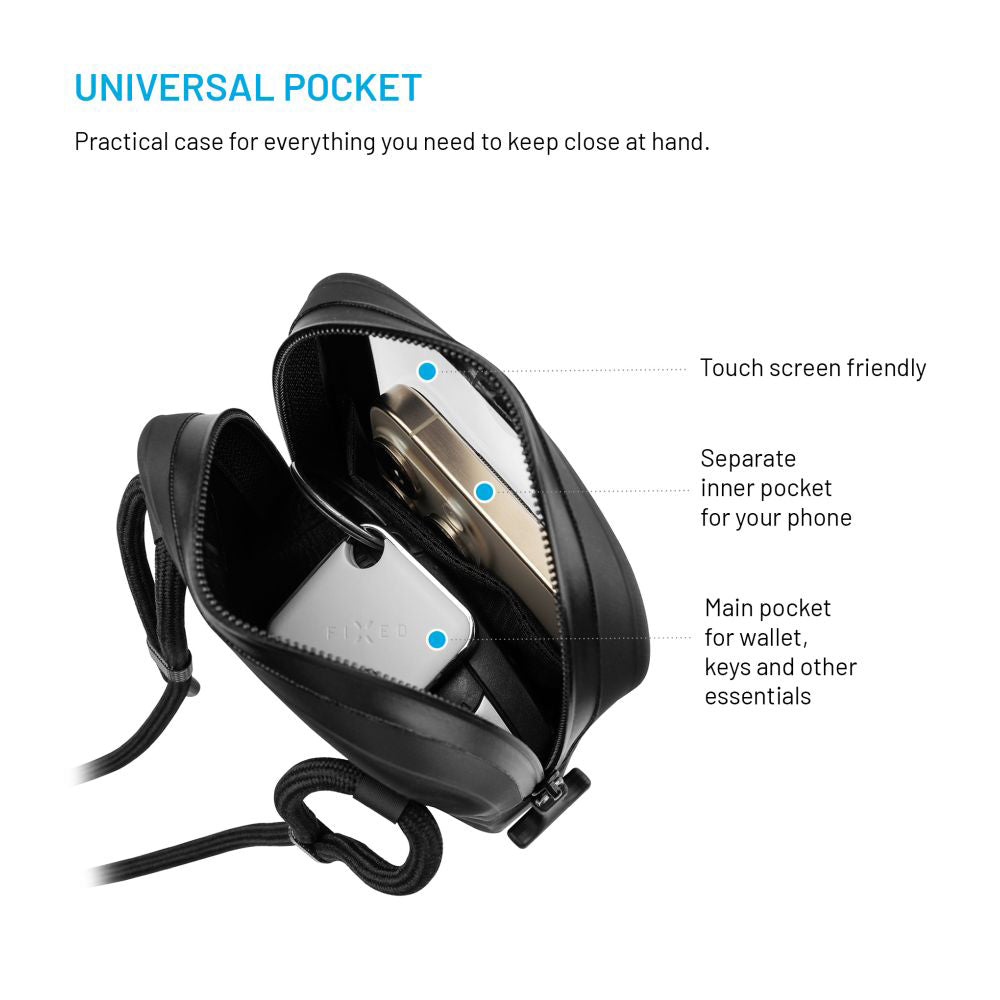 Futrola Univerzalna Waterproof za Telefon max. 7inch, Fixed, Crna