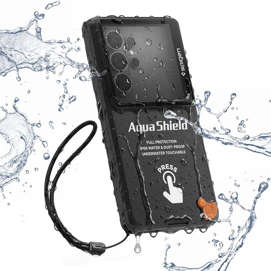 Univerzalna vodootporna futrola Spigen za telefon max. 6.9 inča, Aqua Shield A604, crna ACS11675