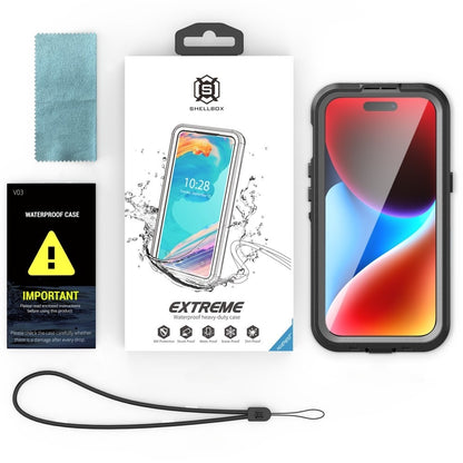 Vodootporna MagSafe futrola za Apple iPhone 15, ShellBox, Crna