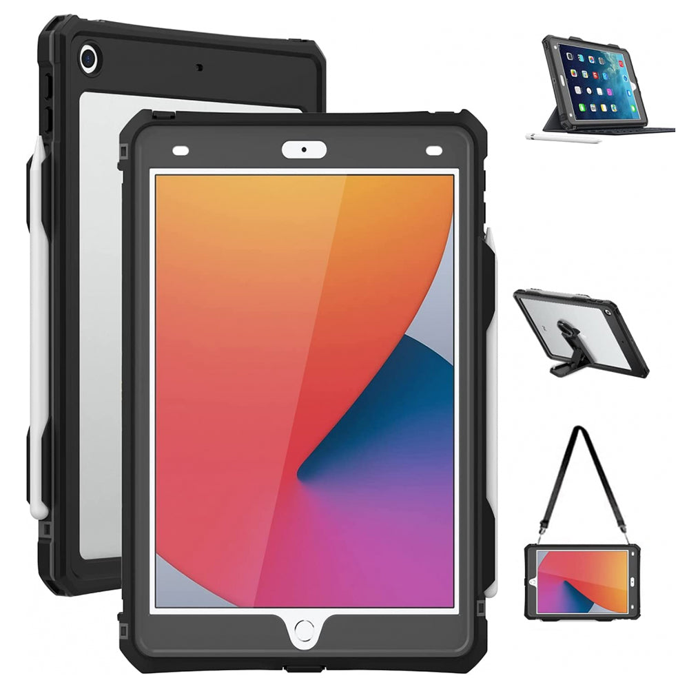 Vodootporna futrola za Apple iPad 10.2 (2021) / 10.2 (2020) / 10.2 (2019), ShellBox, Crna