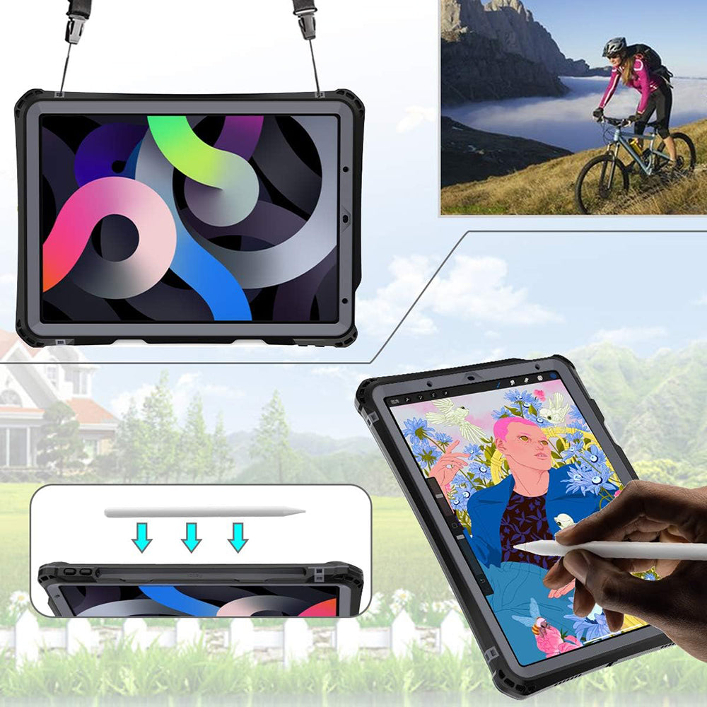Vodootporna futrola za Apple iPad Air (2022) / Air (2020), ShellBox, Crna