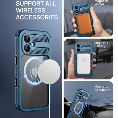 Vodootporna futrola za Apple iPhone 16, ShellBox, Karbon, Crna