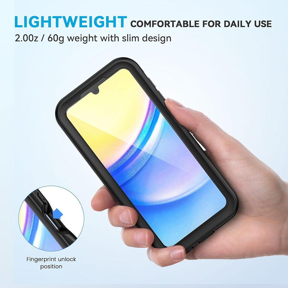 Vodootporna futrola za Samsung Galaxy A15 5G A156 / A15 A155, ShellBox, Crna