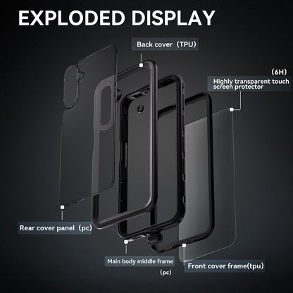 Vodootporna futrola za Samsung Galaxy A16 5G A166 / A16 4G A165, ShellBox, Crna