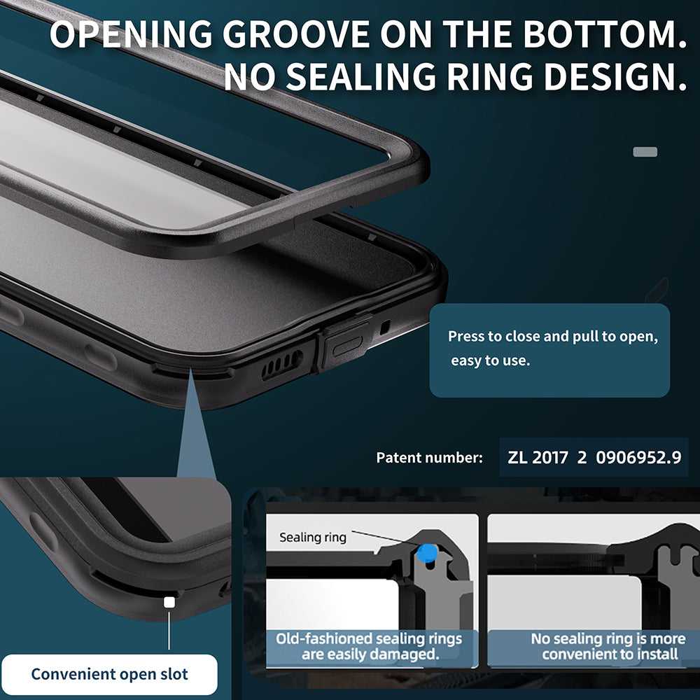Vodootporna futrola za Samsung Galaxy A16 5G A166 / A16 4G A165, ShellBox, Crna