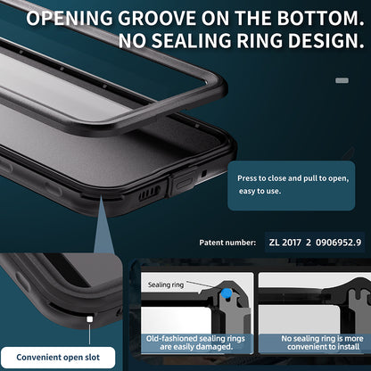 Vodootporna futrola za Samsung Galaxy A16 5G A166 / A16 4G A165, ShellBox, Crna