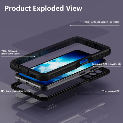 Vodootporna futrola za Samsung Galaxy A25 A256, ShellBox, Crna