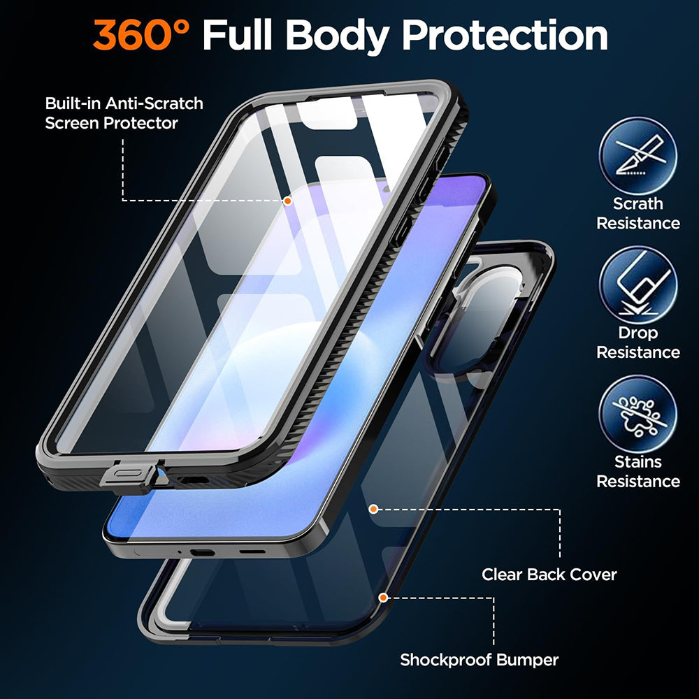 Vodootporna futrola za Samsung Galaxy A57 5G, ShellBox, Crna