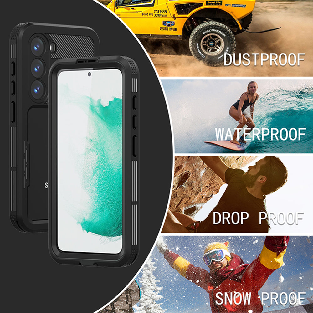 Vodootporna futrola za Samsung Galaxy S23 S911, ShellBox, Crna