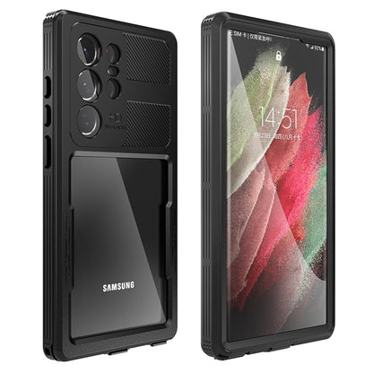 Vodootporna futrola za Samsung Galaxy S23 Ultra S918, ShellBox, Crna