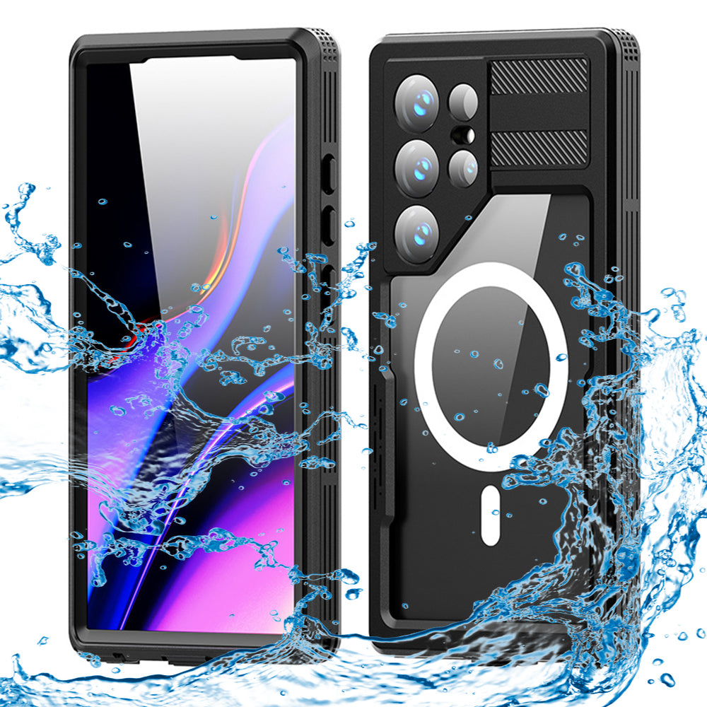 Vodootporna futrola za Samsung Galaxy S24 Ultra S928, ShellBox, Crna