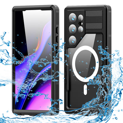 Vodootporna futrola za Samsung Galaxy S24 Ultra S928, ShellBox, Crna