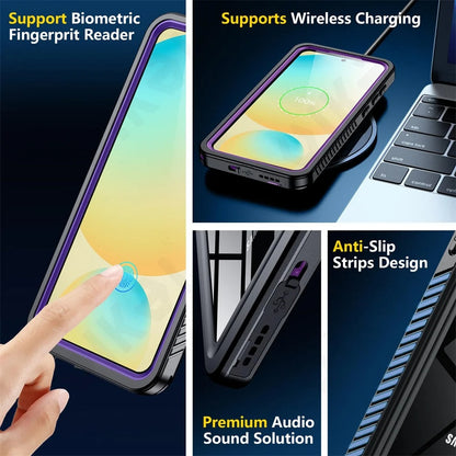 Vodootporna futrola za Samsung Galaxy S25+ S936, ShellBox, Crna