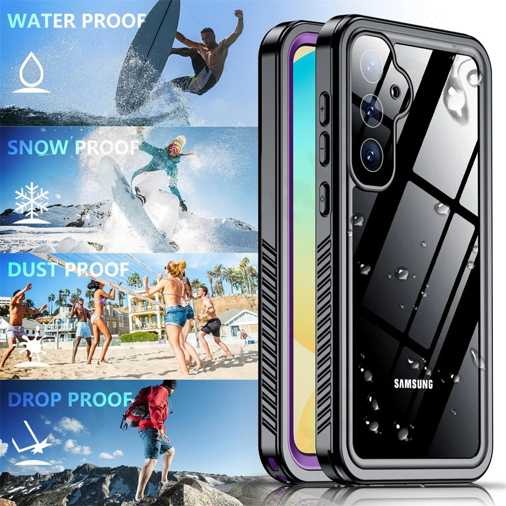 Vodootporna futrola za Samsung Galaxy S25+ S936, ShellBox, Crna