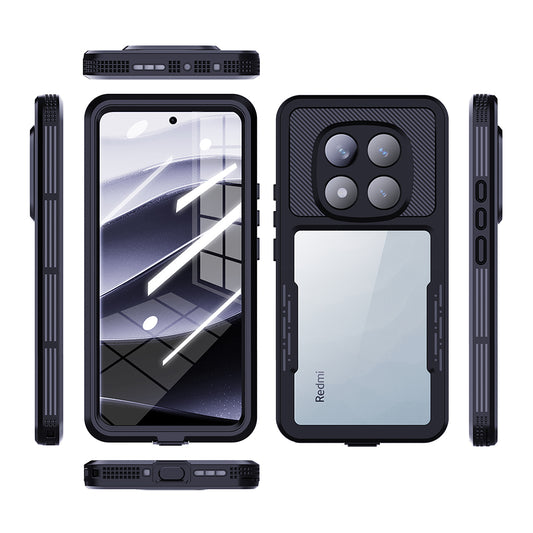 Vodootporna futrola za Xiaomi Poco X7 / Redmi Note 14 Pro 5G, ShellBox, Crna