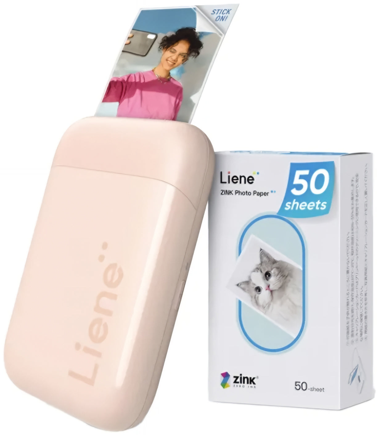 Prenosiva foto štampač Liene Pearl 2x3, Roze