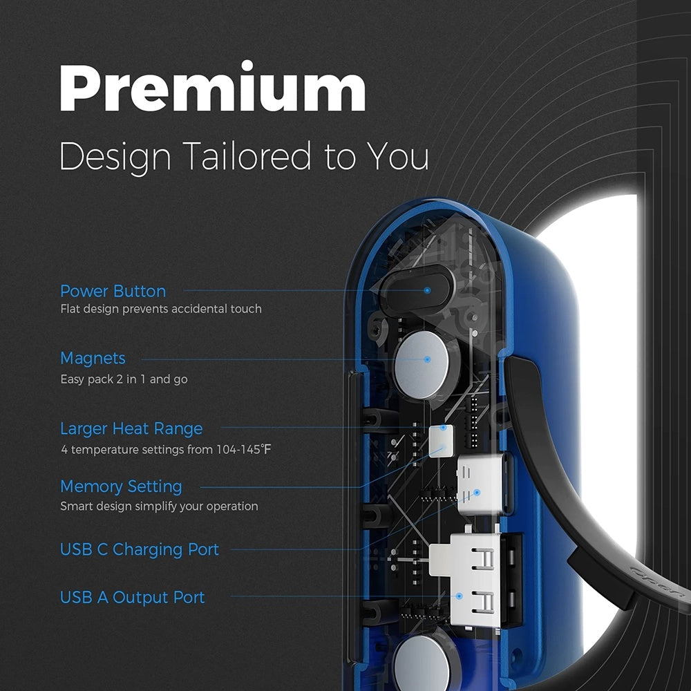 Grejač za ruke Ocoopa UT2s, Plavi