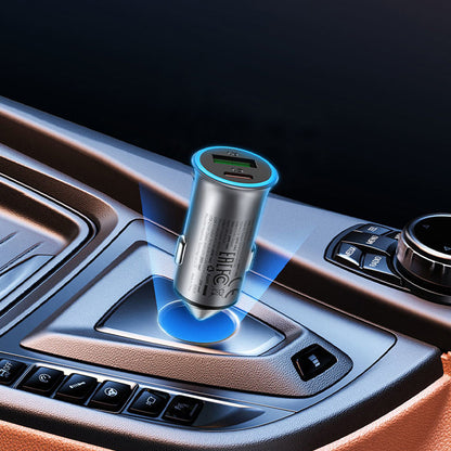 Auto punjač Acefast B16, 95W, 3.25A, 1 x USB-A - 1 x USB-C, Sivi