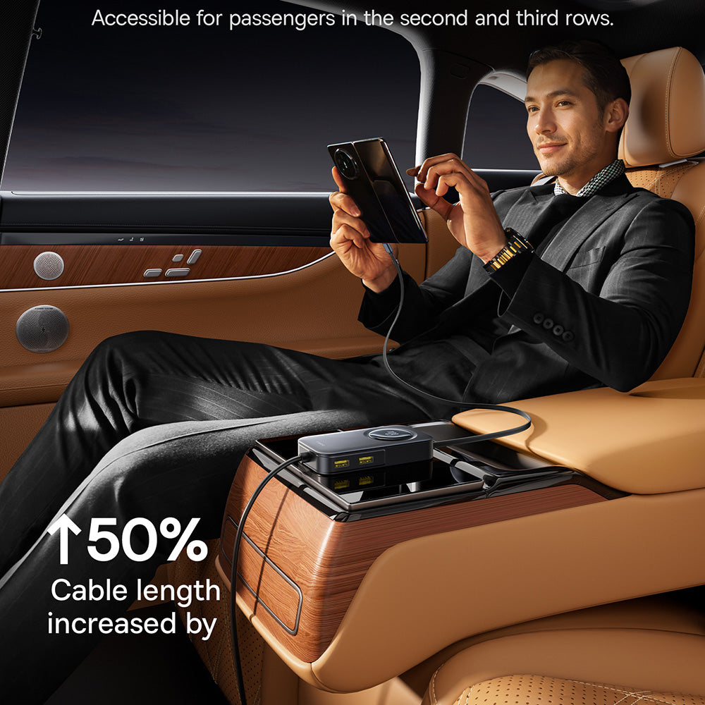 Auto punjač Baseus PrimeTrip VW1, 105W, 3A, 3 x USB-A - 2 x USB-C, Crni C00069000121-00