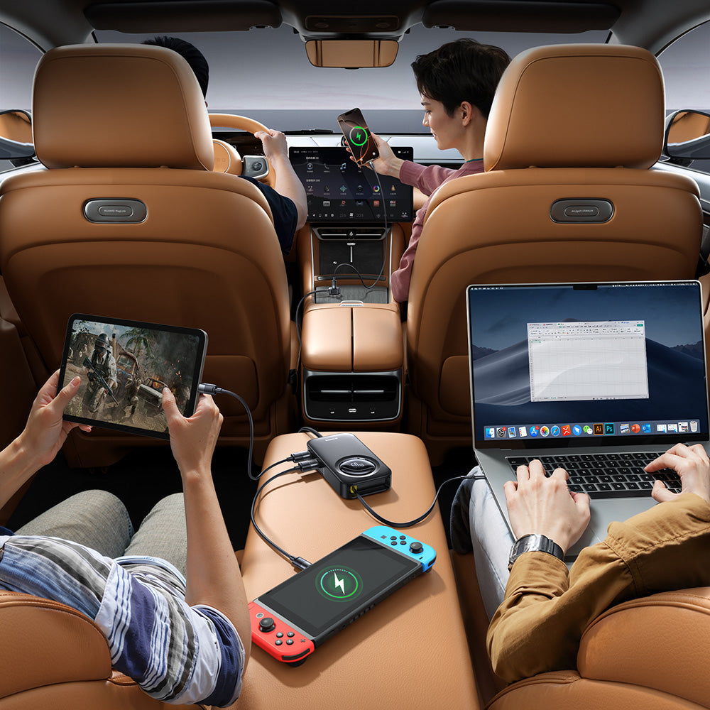 Auto punjač Baseus PrimeTrip VW1, 105W, 3A, 3 x USB-A - 2 x USB-C, Crni C00069000121-00