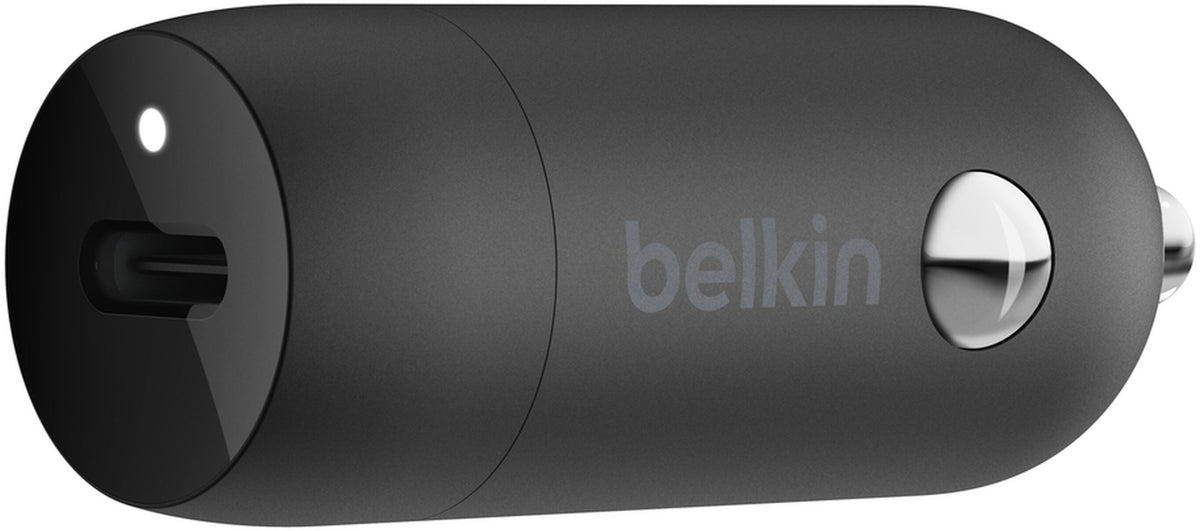 Auto punjač Belkin BoostCharge, 30W, 3A, 1 x USB-C, Crni CCA004btBK