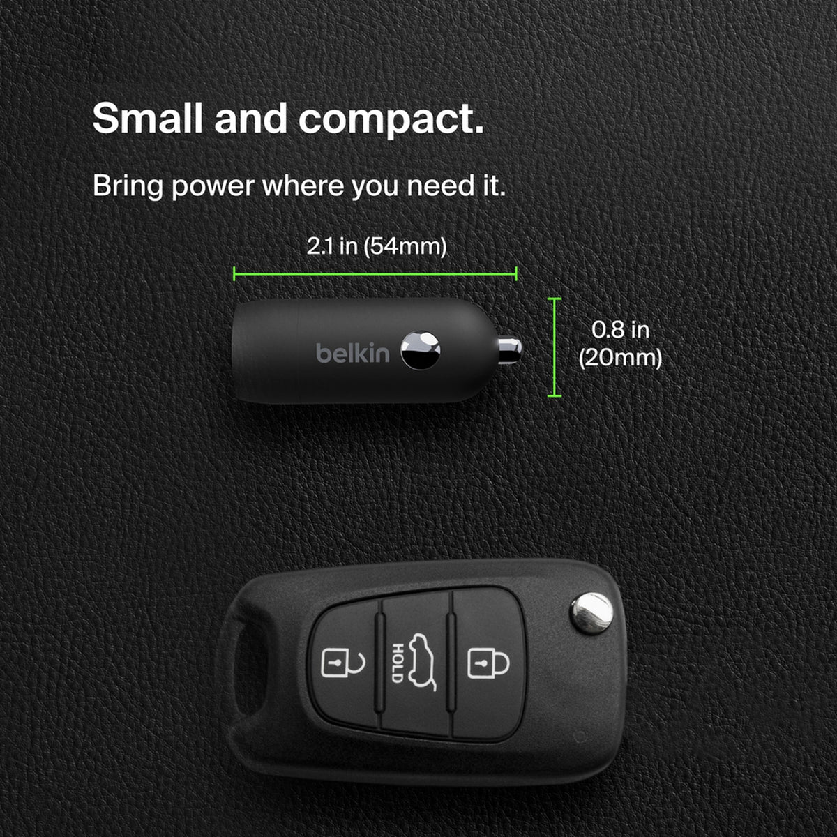 Auto punjač Belkin BoostCharge, 30W, 3A, 1 x USB-C, Crni CCA004btBK