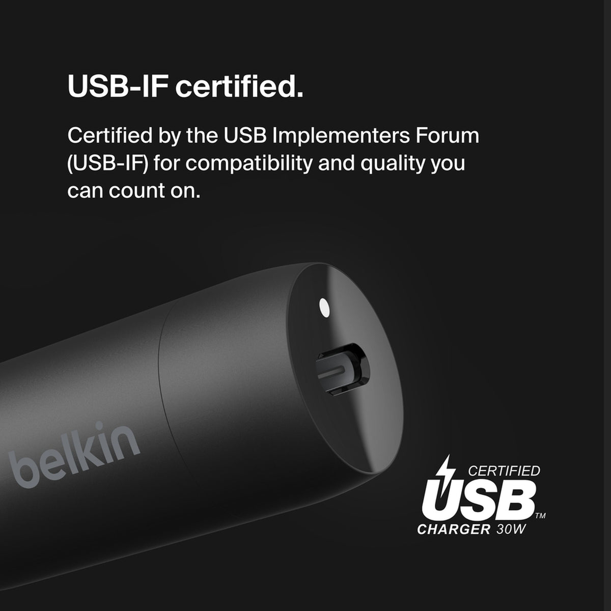 Auto punjač Belkin BoostCharge, 30W, 3A, 1 x USB-C, Crni CCA004btBK