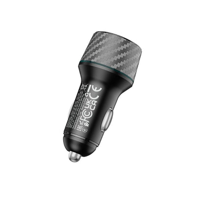 Auto punjač Borofone BZ21 Brilliant, 48W, 3A, 1 x USB-A - 1 x USB-C, Crni
