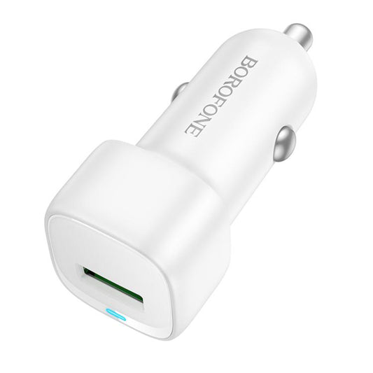 Auto punjač Borofone BZ34 Cloud, 18W, 3A, 1 x USB-A, Beli