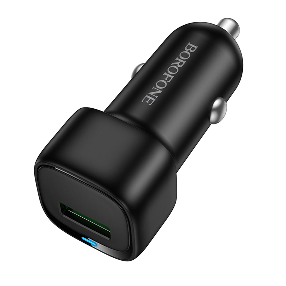 Auto punjač Borofone BZ34 Cloud, 18W, 3A, 1 x USB-A, Crni