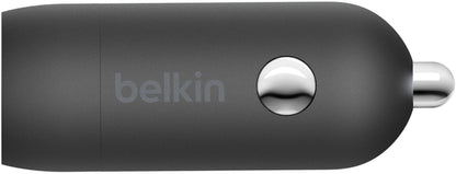 Auto punjač sa USB-C kablom Belkin BoostCharge, 30W, 3A, 1 x USB-C, Crni CCA004bt1MBK-B6