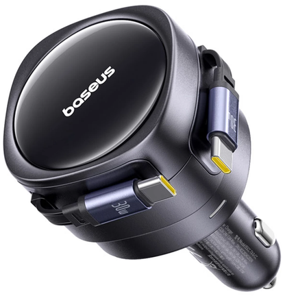Auto punjač sa USB-C kablom Baseus Enjoyment Max, 60 W, crni C00035507121-01
