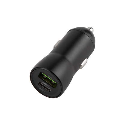 Auto punjač sa USB-C kablom MaXlife MXCC-04, 20W, 3A, 1 x USB-A - 1 x USB-C, Crni