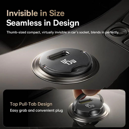 Auto punjač sa USB-C kablom Baseus PrimeTrip VP2, 45W, 3A, 1 x USB-C, Crni C0206800