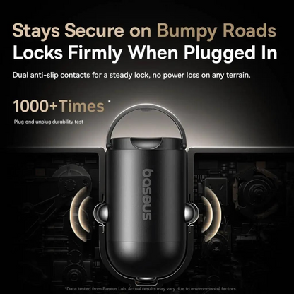 Auto punjač sa USB-C kablom Baseus PrimeTrip VP2, 45W, 3A, 1 x USB-C, Crni C0206800