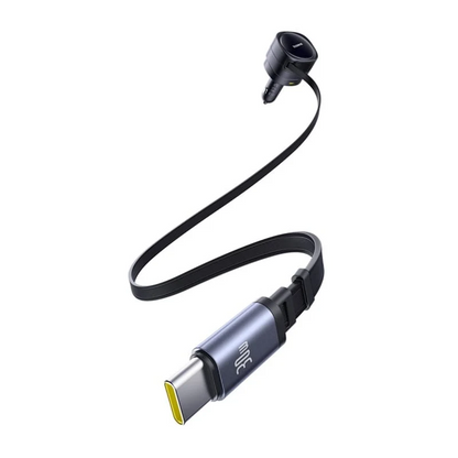 Auto punjač sa USB-C kablom Baseus Enjoyment Max, 90 W, 1 x USB-A - 1 x USB-C, crni C00035507121-03