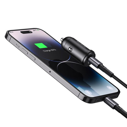 Auto punjač sa Lightning kablom McDodo CC-7492 Obsidian, 30W, 3A, 1 x USB-C, Crni
