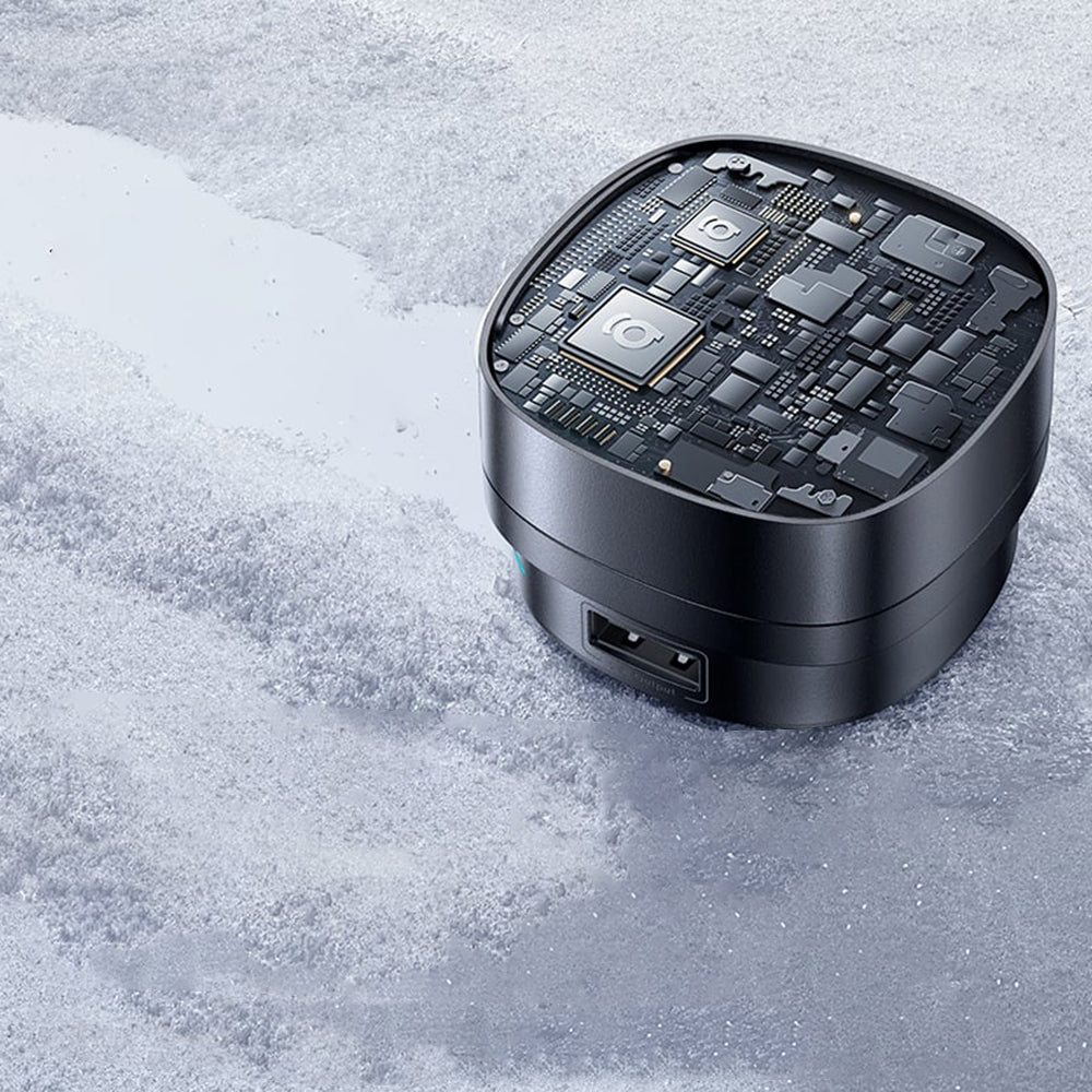 Auto punjač sa USB-C kablom Baseus PrimeTrip VR1, 60W, 3A, 1 x USB-A - 1 x USB-C, Crni C00069001121-00