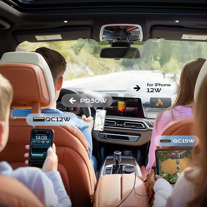 Auto punjač sa USB-C / Lightning kablom Lisen, 69W, 3A, 1 x USB-A - 1 x USB-C, Crni YL0224040031