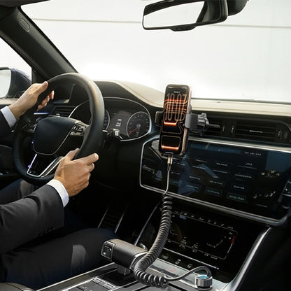 Auto punjač sa USB-C kablom Lisen, 90W, 3A, 1 x USB-A - 1 x USB-C, Crni YL0223120020