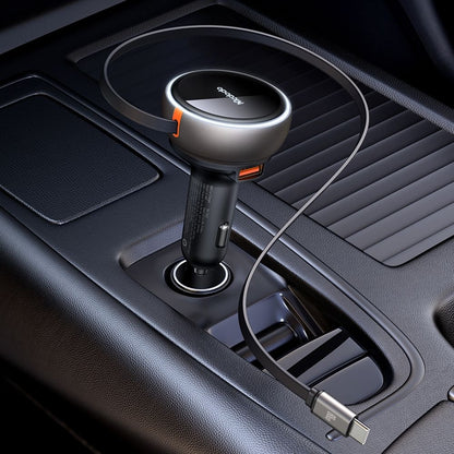 Auto punjač sa USB-C kablom McDodo CC-4850, 80W, 3A, 1 x USB-A - 1 x USB-C, Crni